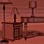 Elegant Tavant Console Table 3D model small image 3