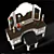 Modern Vanity Dressing Table: Niels Elegance 3D model small image 2