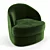 Botero Lounge Chair by India Mahdavi 3D model small image 2