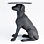 Charming Canine Side Table by Kare Designs 3D model small image 1