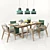 Stylish InOut Dining Set 3D model small image 1