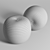 Handcrafted Crochet Pouf 3D model small image 2