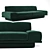 Sleek Agent-86 Sofa: Exceptional Elegance 3D model small image 1