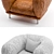 Cozy Montgolfiere Armchair: Dwarf Rhino 3D model small image 3