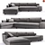 Modern 3-Seater Sofa: Cassina Mister 3D model small image 1