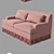 Luxurious Bottega Veneta Rudi Sofa Set 3D model small image 3