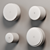 Sleek Metal Furniture Buttons Set 3D model small image 2