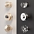 Title: Sleek Cabinet Button Handles 3D model small image 1
