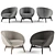 Modern elegance embodied: Minotti Russell 3D model small image 1
