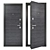  Sturdy Steel Entrance Doors - Groff T 3D model small image 1