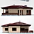 Modern Single-Story Residence 3D model small image 2