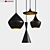 Beat Light Chandelier: Modern Loft Industrial Pendant 3D model small image 1