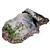 Outdoor Stone and Log Sculpture 3D model small image 1