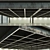 Modern Beam Ceiling with Integrated Lighting 3D model small image 1