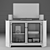 Cappuccino 55" TV Stand - Sleek and Stylish Entertainment Unit 3D model small image 3
