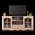 Luetta 52" TV Stand with Stylish Design 3D model small image 1