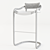 Sleek Ochre Caribou Bar Stool 3D model small image 3