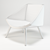 Vintage-Inspired Gray Armchair 3D model small image 3