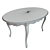 Classic Wooden Table 1500 3D model small image 3