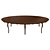 Classic Wood Table 3000 3D model small image 1