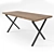 Modern Loft X Light Desk 3D model small image 1