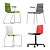 Sleek Space-Saving Tweet Chair 3D model small image 1