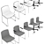 Sleek Space-Saving Tweet Chair 3D model small image 2