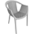 Tatami Outdoor Armchair: Lightweight, Durable & Stackable 3D model small image 3