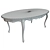 Elegant Veneer Table | 2100 3D model small image 3