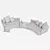 Modern Carrera Sofa: Sleek Design & Ergonomic Comfort 3D model small image 3
