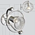 Cini&Nils FARIUNO PARETE: Sleek Halogen Spotlight in Silver 3D model small image 1