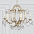 Elegant Jolie Crystal Chandelier 3D model small image 1