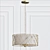 Elegant Cromwell Gold Chandelier 3D model small image 1