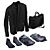 Stylish Men's Leather Collection 3D model small image 2