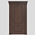 Elegant Ebony Door 3D model small image 1