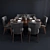 Bamax Slash Dining Set - Stylish and Functional 3D model small image 1