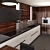 Contempora Kitchen Set: Aster Cabinets, Noma Table, Loft Chairs 3D model small image 2