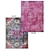 Gray & Pink Distressed Modern Rug 3D model small image 1