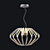 Argent LED Pendant: Modern Illumination Elegance 3D model small image 1