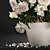 Spring Blossom Bouquet: Peonies, Irises, and Dahlias 3D model small image 2