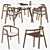 Elegant Manutti Solid Chair & Stylish Torsa Table 3D model small image 1