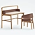 Sleek Desk and Chair Set 3D model small image 1