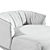 Kristalia Brioni Lounge Armchair: Comfort and Style 3D model small image 3