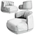Kristalia Brioni Lounge Chair - Compact Elegance 3D model small image 2