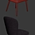 Minotti Aston & Luo Dining Chair Set: Stylish & Elegant Furniture 3D model small image 3