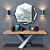 Italian Luxury: Cattelan Italia Stratos Console, Emerald Mirror, and Zoom Sconce 3D model small image 1