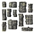 Rockstone 3D Polygon Set 3D model small image 1