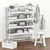 Elegant Kitchen Trolley with Decor 3D model small image 2
