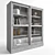 HAVSTA Showcase with Base: Gray & Dark Brown, 121x134x37 cm 3D model small image 1