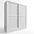 HAVSTA Showcase with Base: Gray & Dark Brown, 121x134x37 cm 3D model small image 3